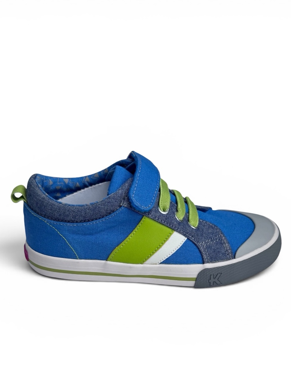 NWT! See Kai Run Blue Canvas Velcro Sneakers Size 13 Little Boy